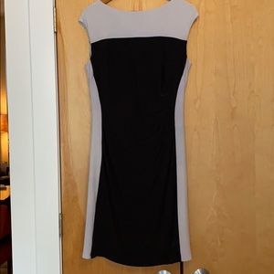 Black and Grey Stretch Business Dress